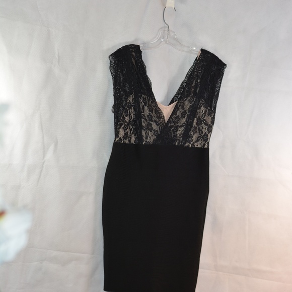 Body Con Lace Stretch Dress SZ XL Suzy Shier - Picture 3 of 6